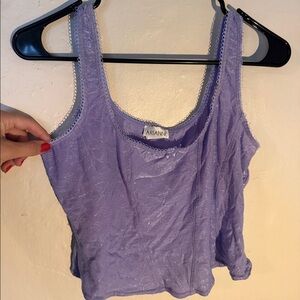 Y2K vintage purple going out top